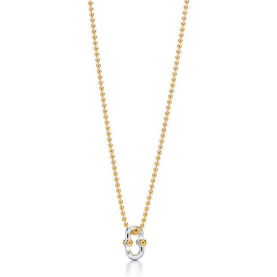 TIF16141028 light gold clip pendant