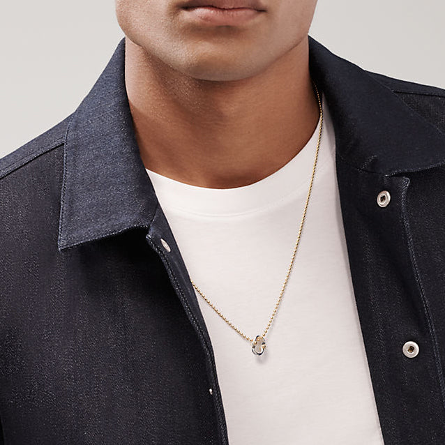 TIF16141028 light gold clip pendant