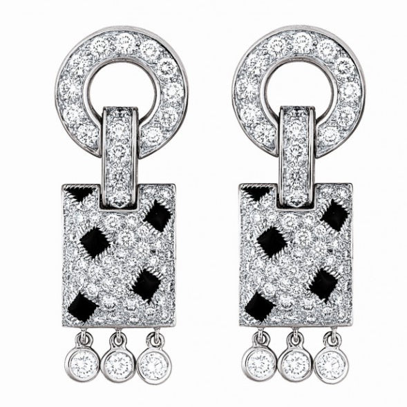 KDY-N8026700 full diamond leopard print ear clap