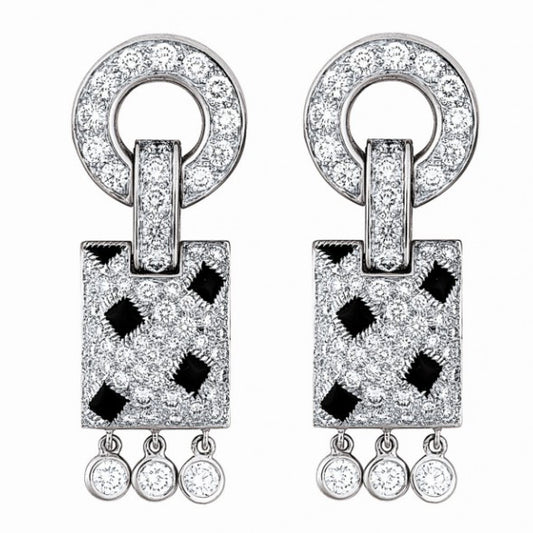 KDY-N8026700 full diamond leopard print ear clap