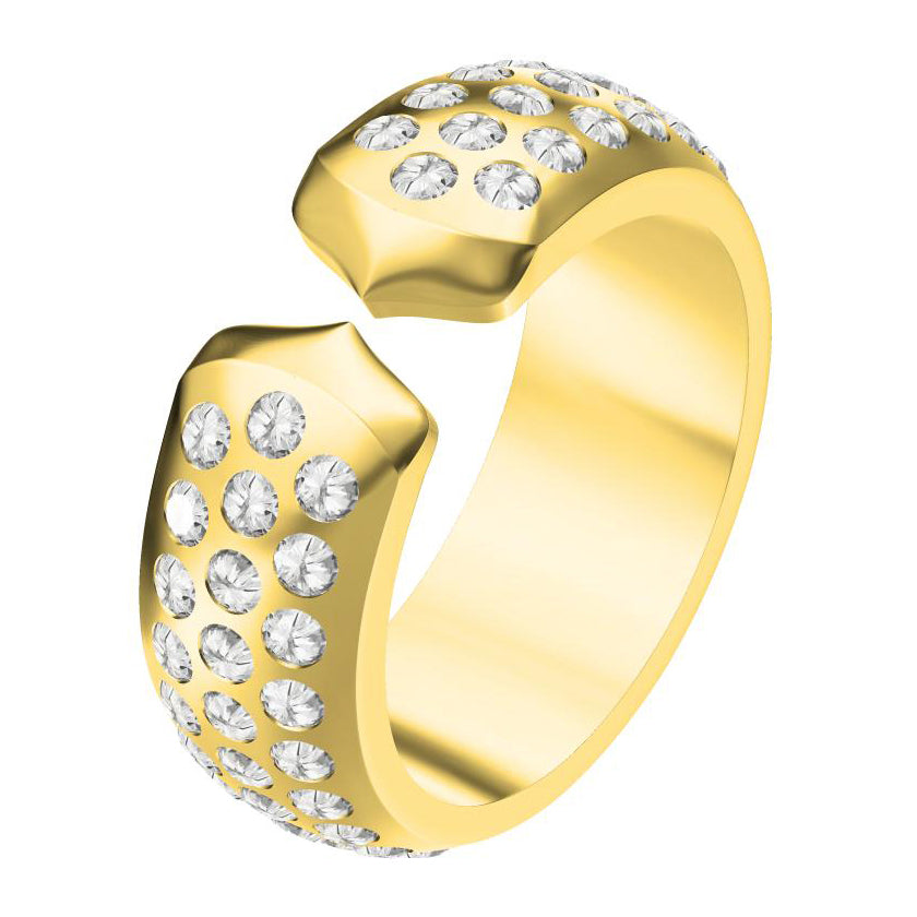KDY-H2524356 full diamond open C ring