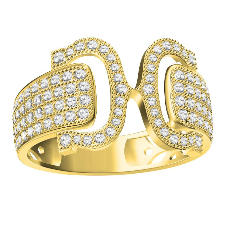 KDY-H8835055 full diamond double C ring-2