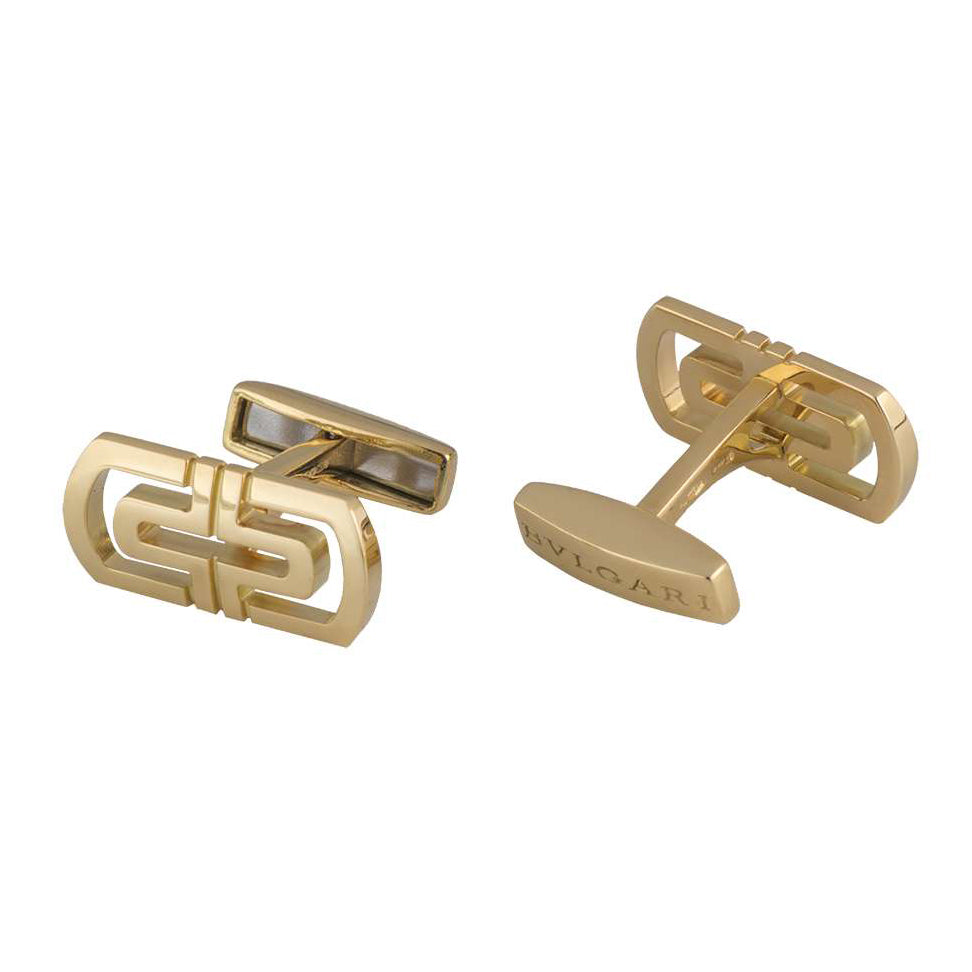 BGL-345122-GM855161 light gold Chinese character cufflinks