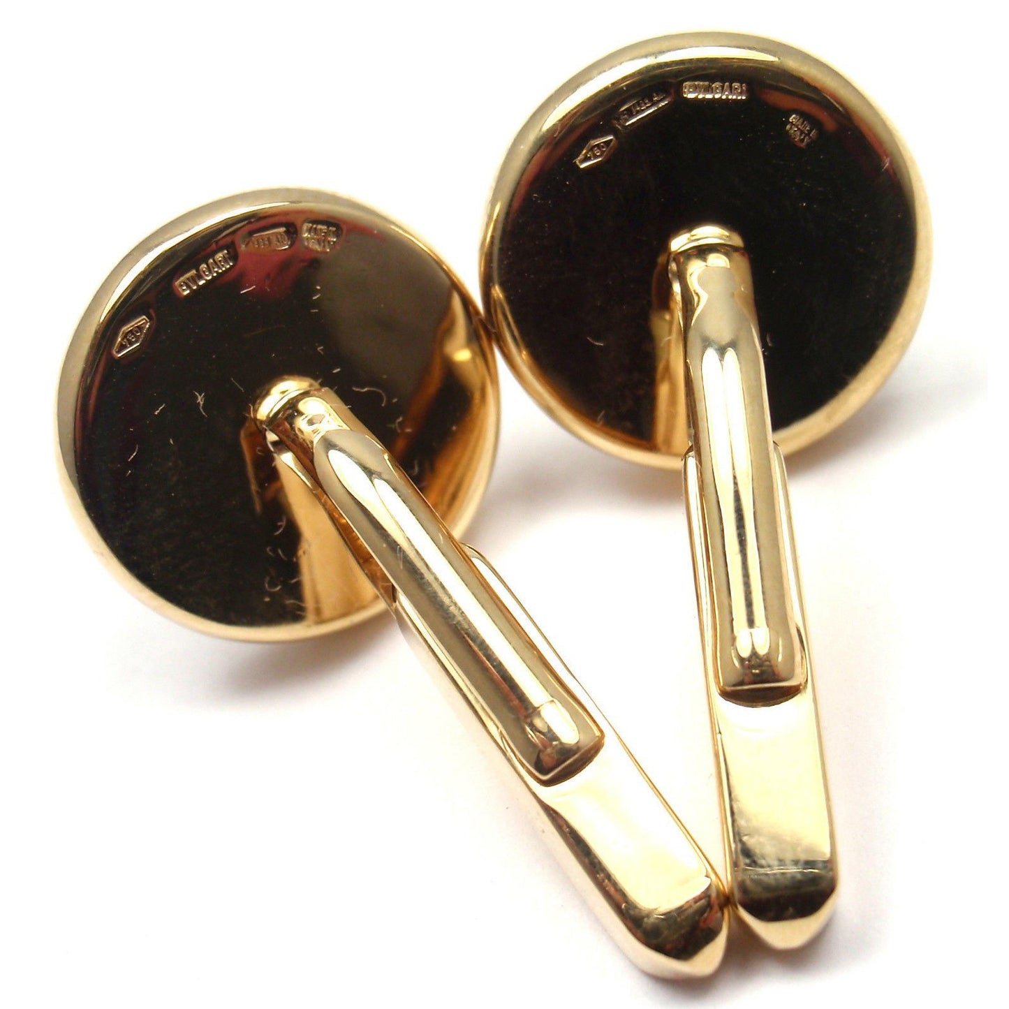 BGL-322288-GM005113 Agate round cufflinks