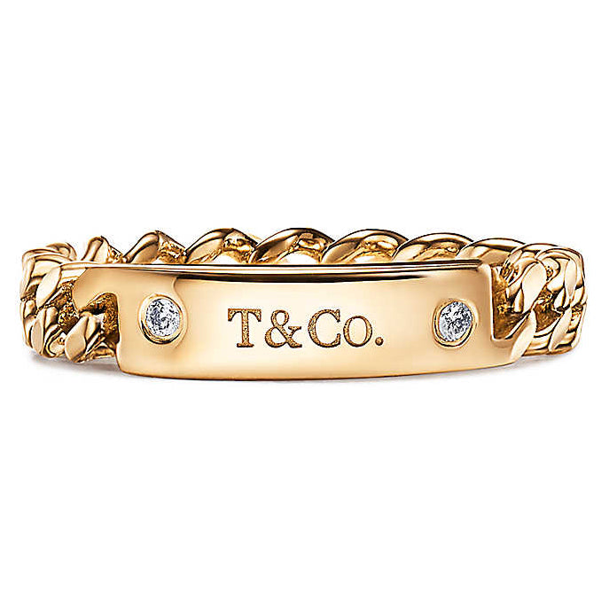TIF4764573 letter brand chain ring 14#