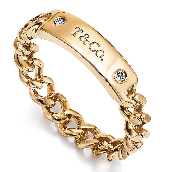 TIF4764573 letter brand chain ring 14#