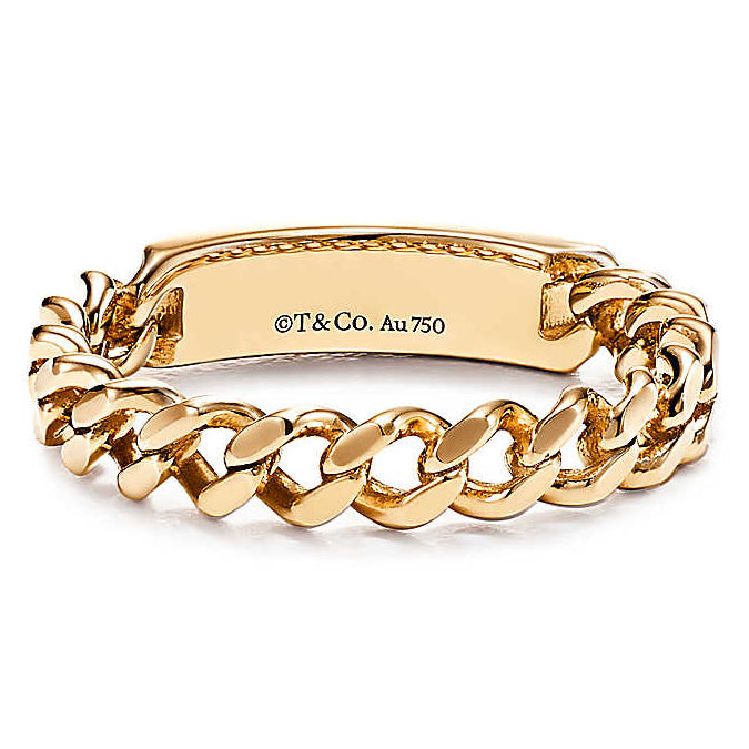 TIF4764573 letter brand chain ring 14#