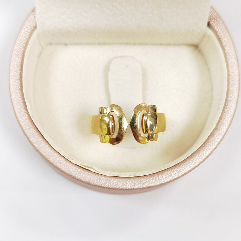 KDY-BA990623 double C light gold ring guest version
