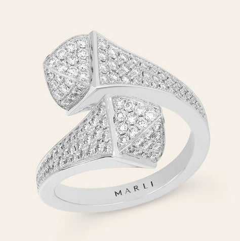 MR-CLEO-R7 full diamond cone ring