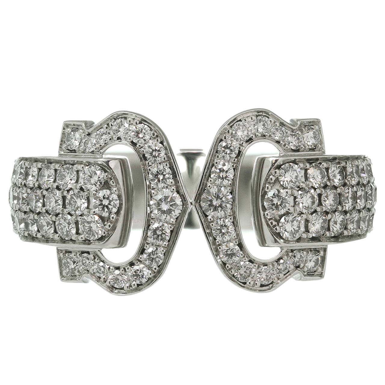 KDY-L8511853 full diamond double C ring open ring