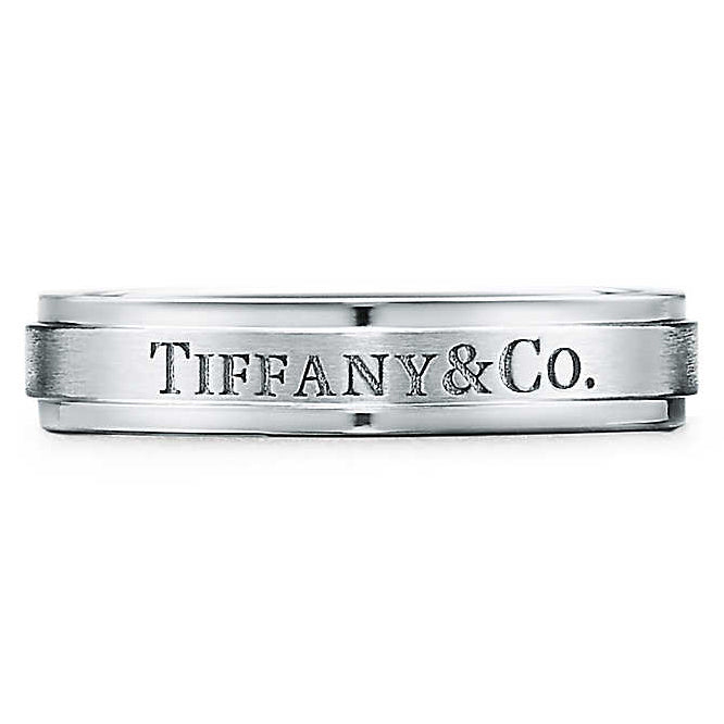 TIF22502645 light gold letter high and low strip ring 13#