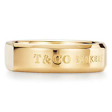 TIF29431400 light gold cut noodle ring