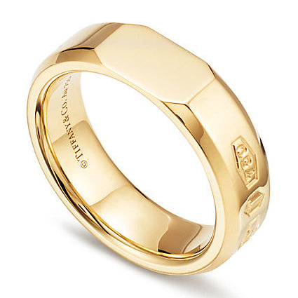 TIF29431400 light gold cut noodle ring
