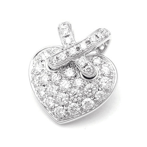 SM-473698 Cross Heart Shape Full Diamond Pendant
