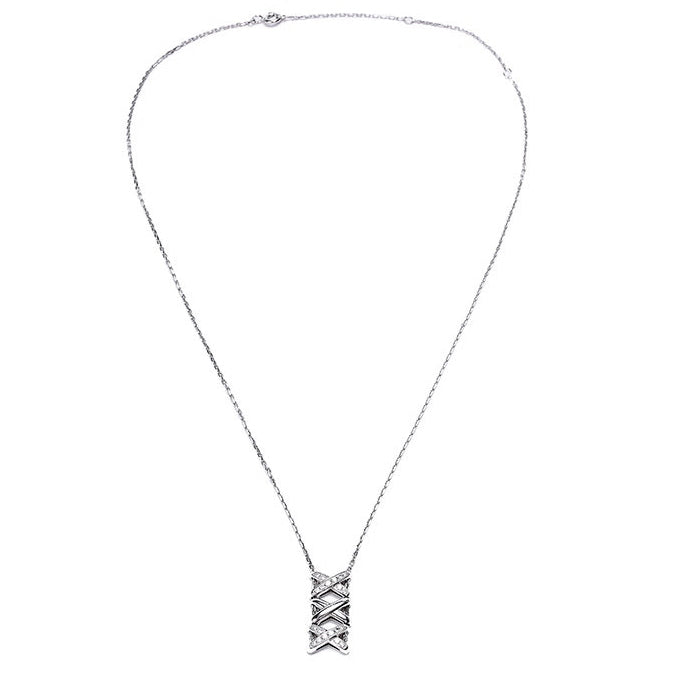 SM-834049 Cross chain pendant three-prong pendant