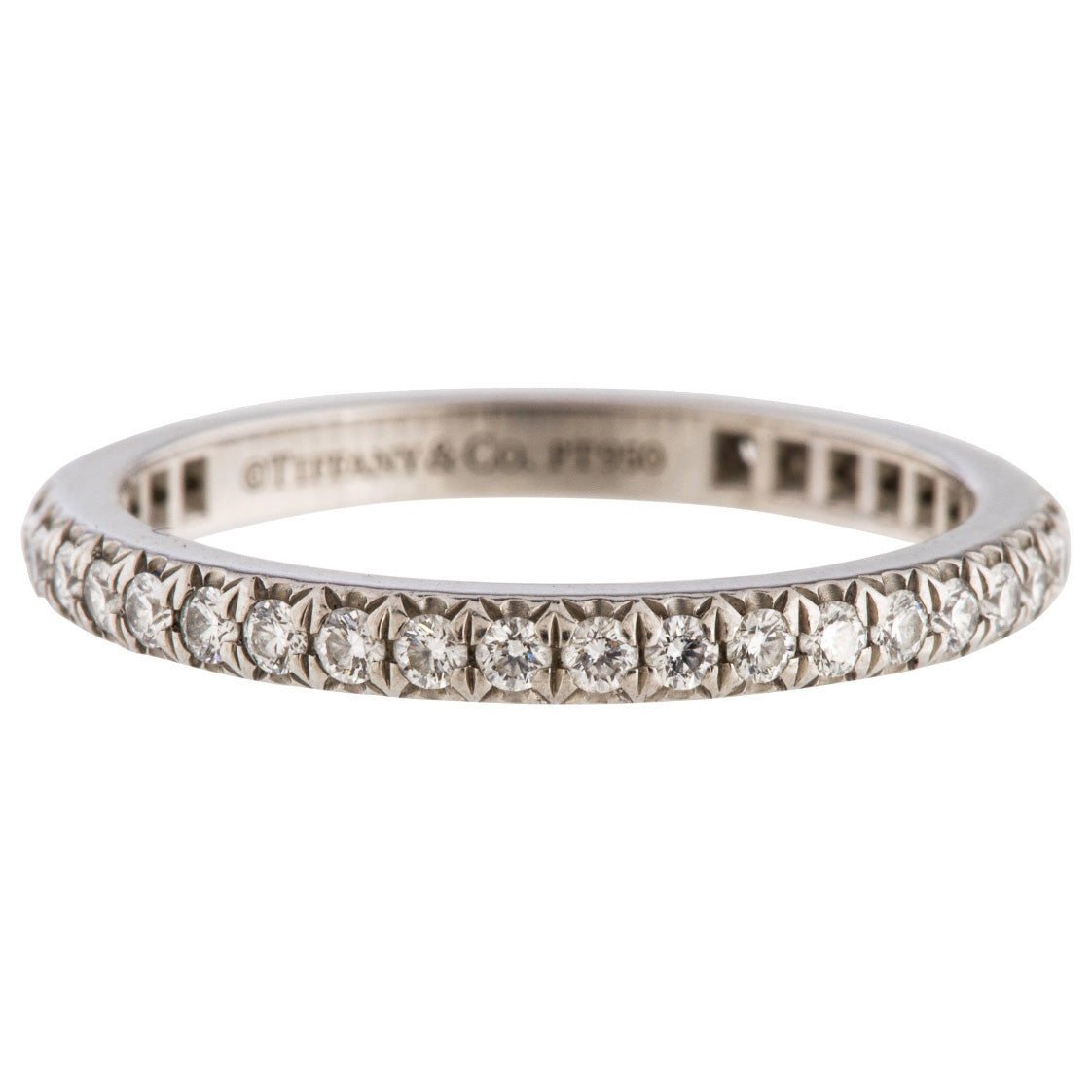 TIF17488858 full diamond dovetail inlaid ring 15#