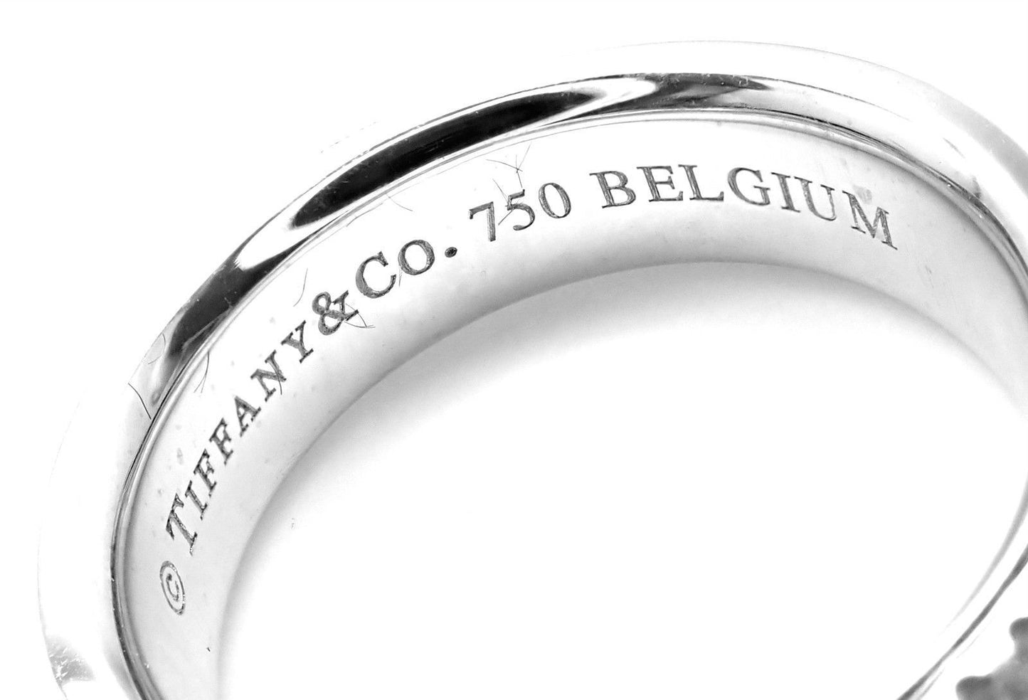TIF64059425 five-row half-diamond wide stone ring