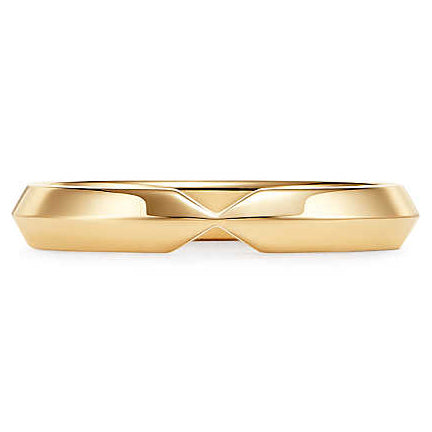 TIF11753778 light gold pointed sword shaped bar ring 13#