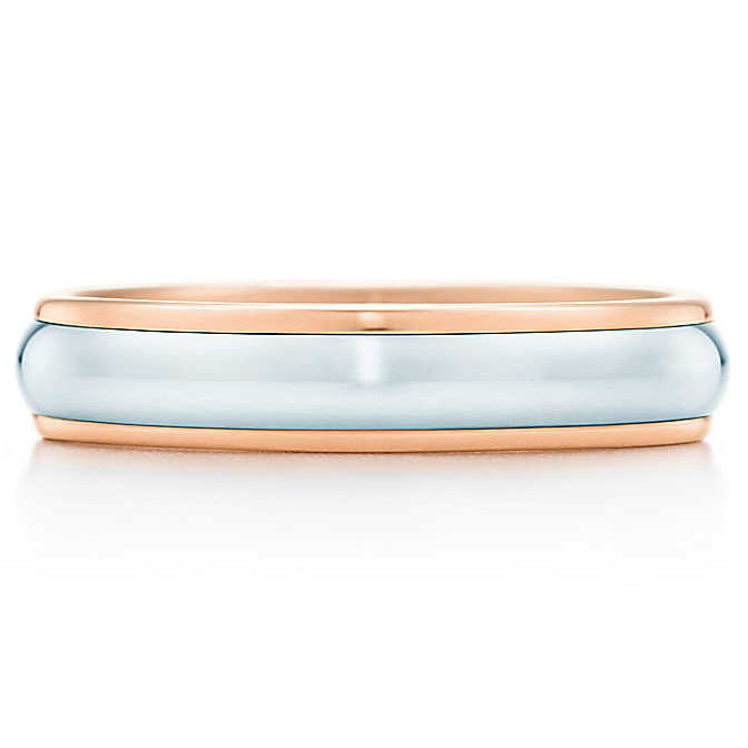 TIF59983779 light gold couple rotating bar ring 12#