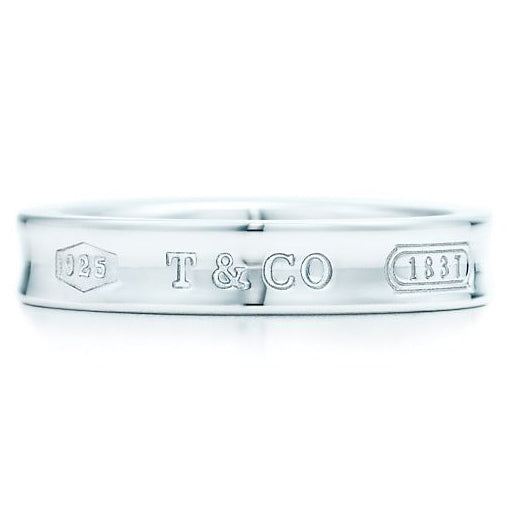 TIF59746253 letter light gold concave arm ring small 9.5#