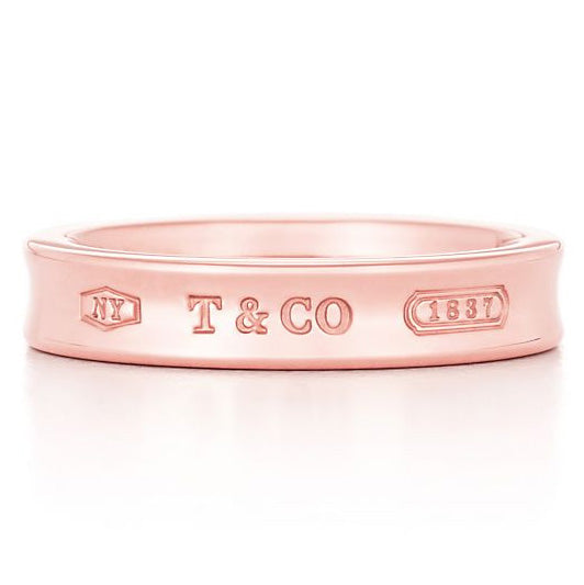 TIF59746253 letter light gold concave arm ring small 9.5#