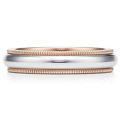 TIF11081120 4mm light gold bead edge strip ring