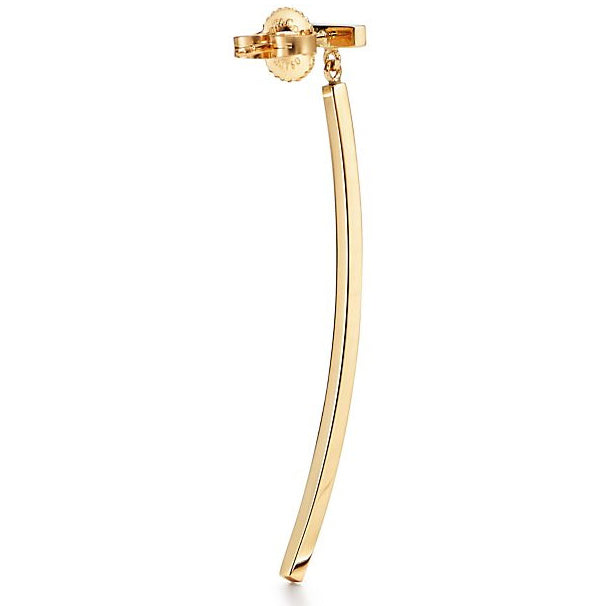TIF39196467 guest version light gold T-shaped bar earrings