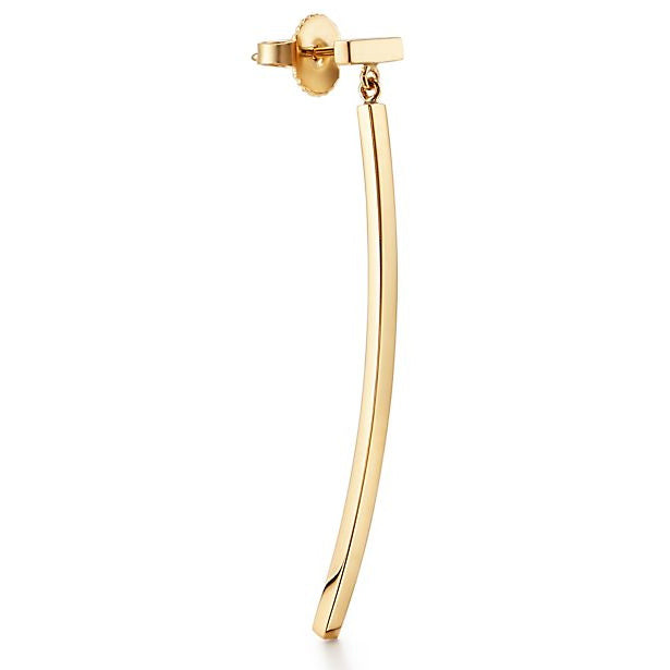 TIF39196467 guest version light gold T-shaped bar earrings