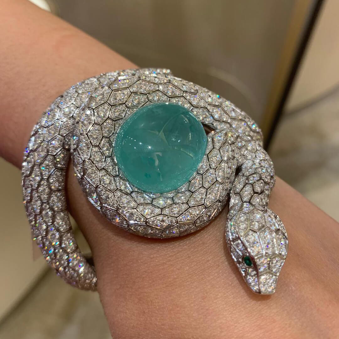 KDY-HP601232 full diamond snake bracelet