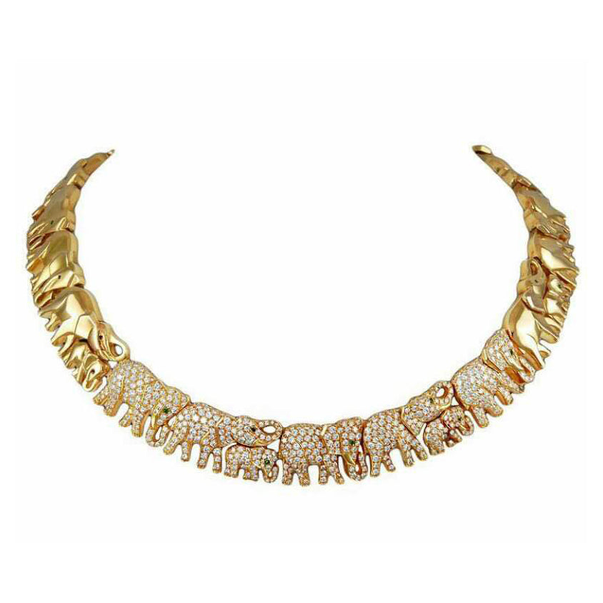 KDY-U7773110 elephant necklace