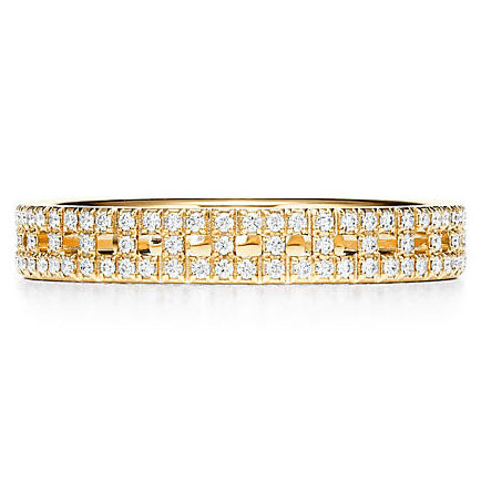 TIF23482230 full diamond T-shaped hollow narrow ring 9#