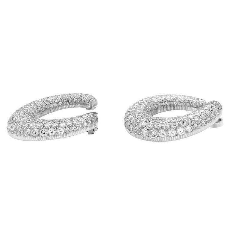 KDY-P4083483 round opening full diamond C-shaped ear clip