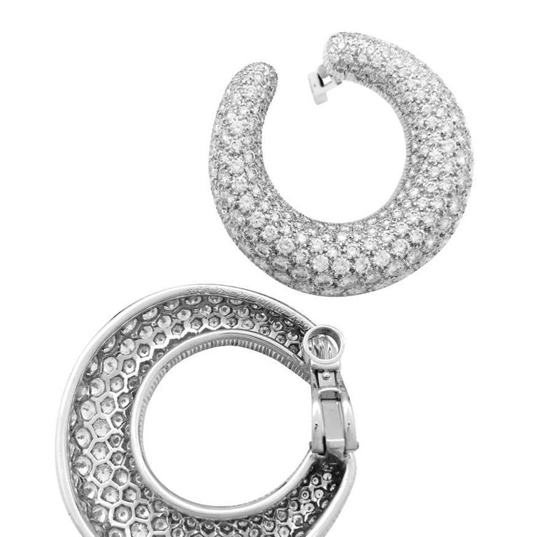 KDY-P4083483 round opening full diamond C-shaped ear clip