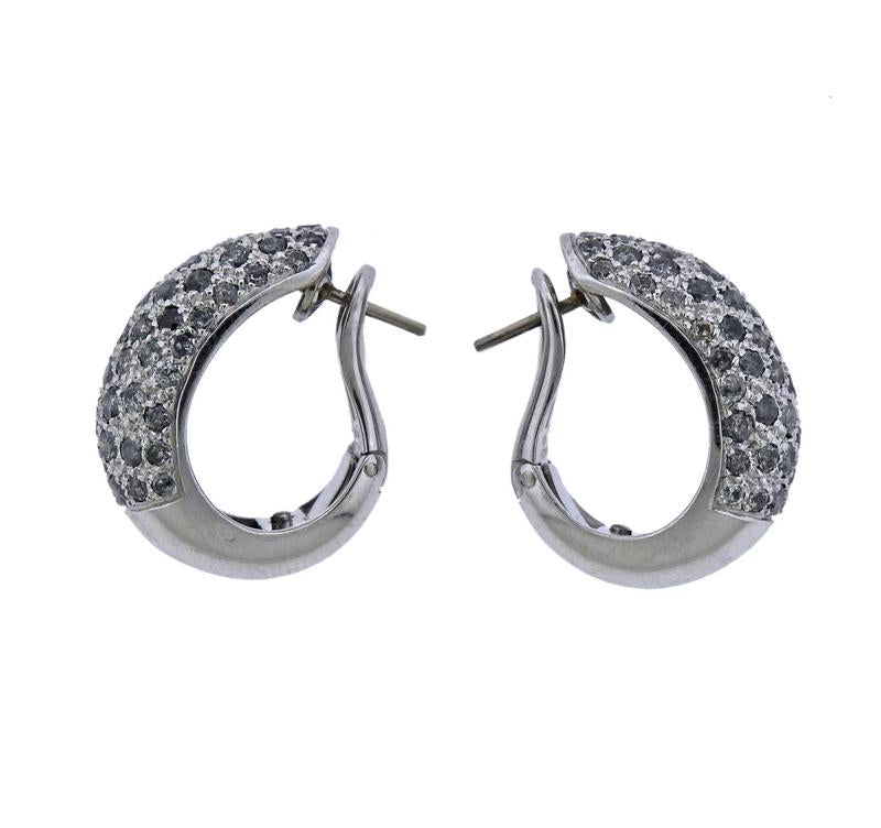 KDY-H86032 dense stone semi-circle earrings