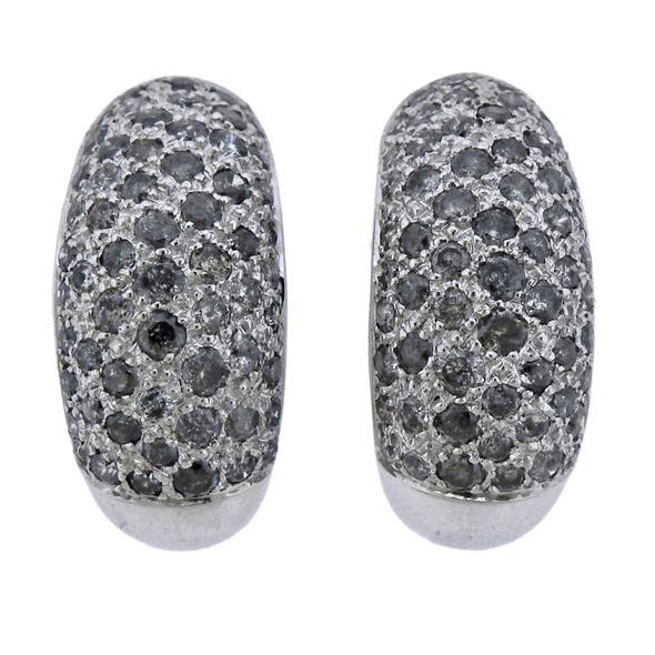 KDY-H86032 dense stone semi-circle earrings