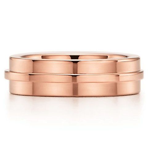 TIF80570782 light gold wide version T-shaped ring 14#