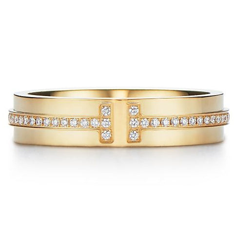 TIF59419473 narrow T-shaped diamond ring 14#