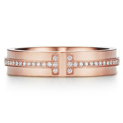 TIF59419473 narrow T-shaped diamond ring 14#