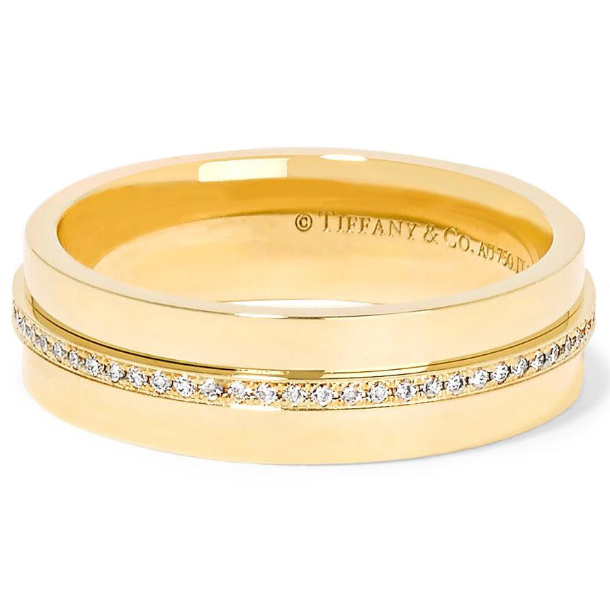 TIF46026734 wide diamond T-shaped ring 14#