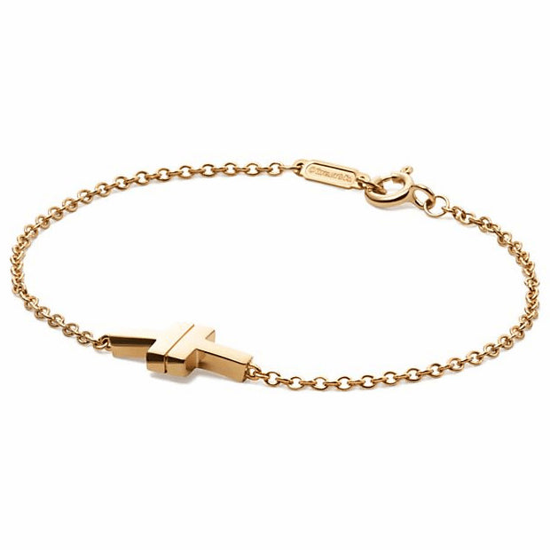 TIF19725840 guest version double T light gold bracelet