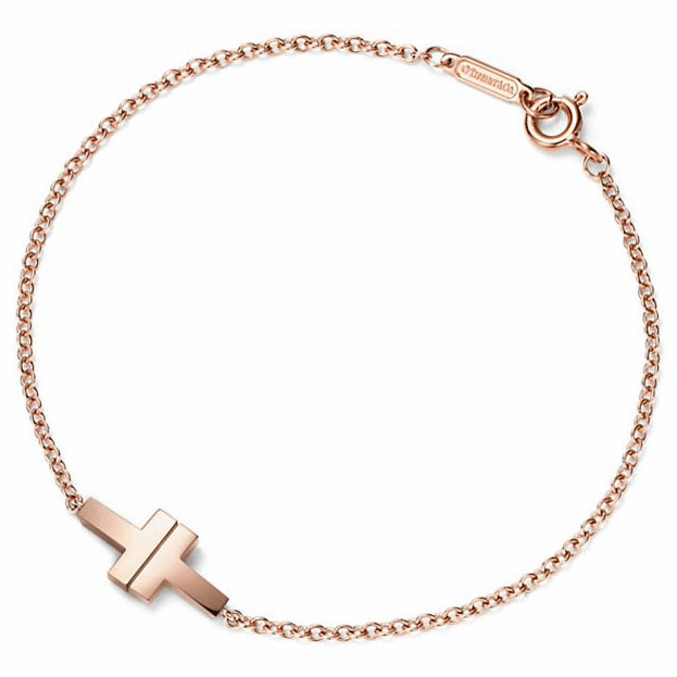 TIF19725840 guest version double T light gold bracelet