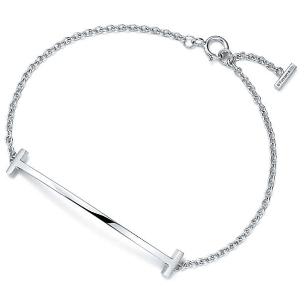 TIF46092168 Smiling T light gold bracelet