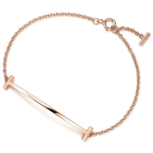 TIF46092168 Smiling T light gold bracelet