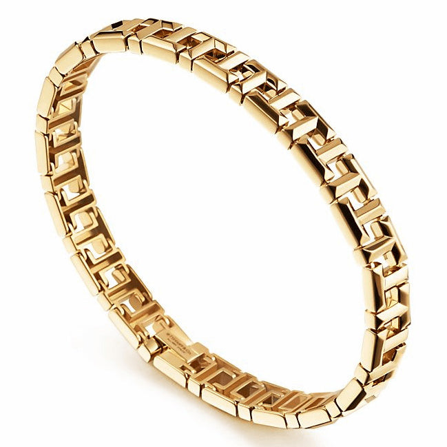 TIF85447209 light gold front and back T-shaped bracelet