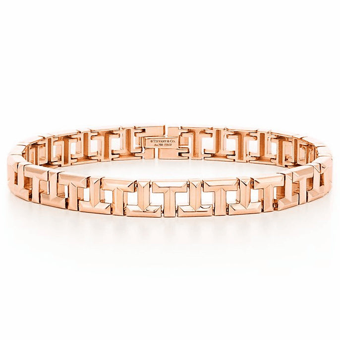 TIF85447209 light gold front and back T-shaped bracelet