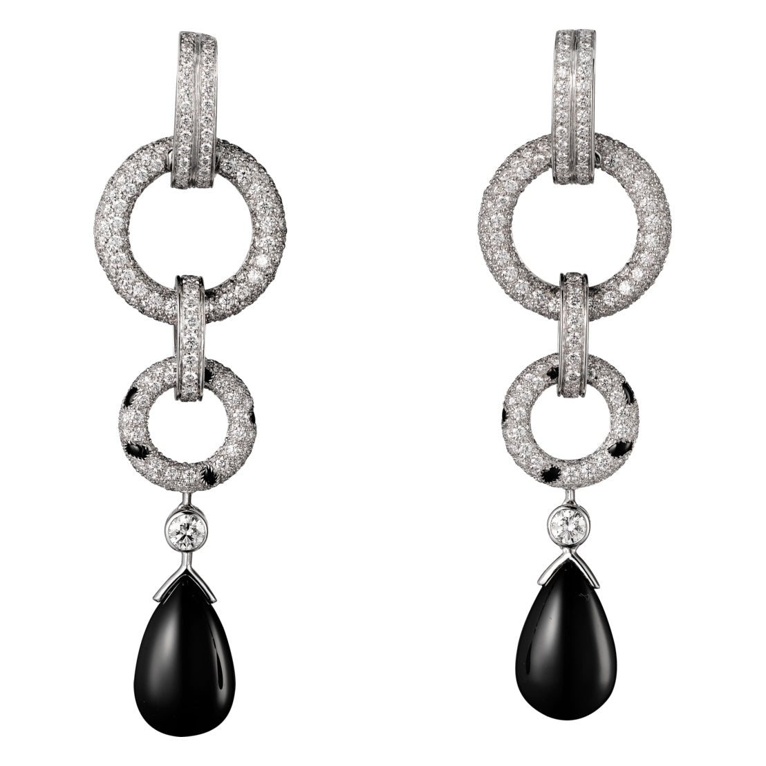 KDY-H8000117 leopard print agate hoop hoop long earrings main stone 11.4x7.1mm