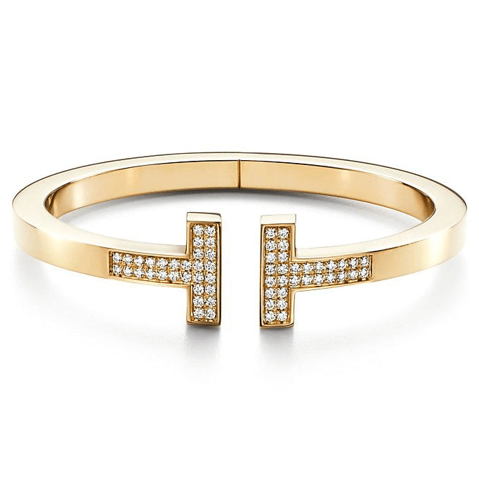 TIF55180819 guest version double-ended T-shaped diamond square bracelet 15#