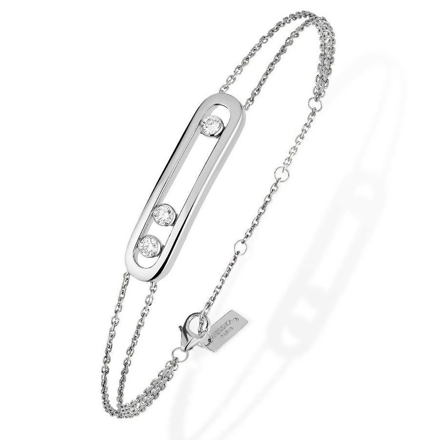 MSK-12347 light gold double line bracelet, activity bracelet