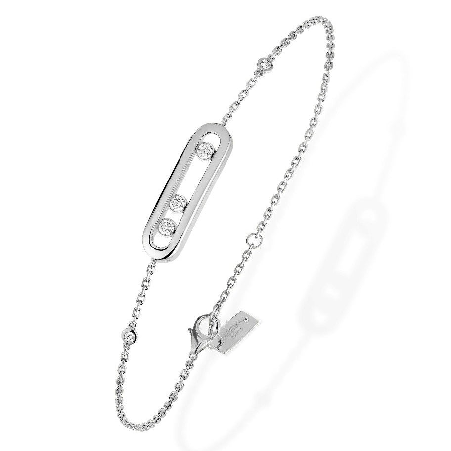 MSK-04324 three diamond activity bracelet