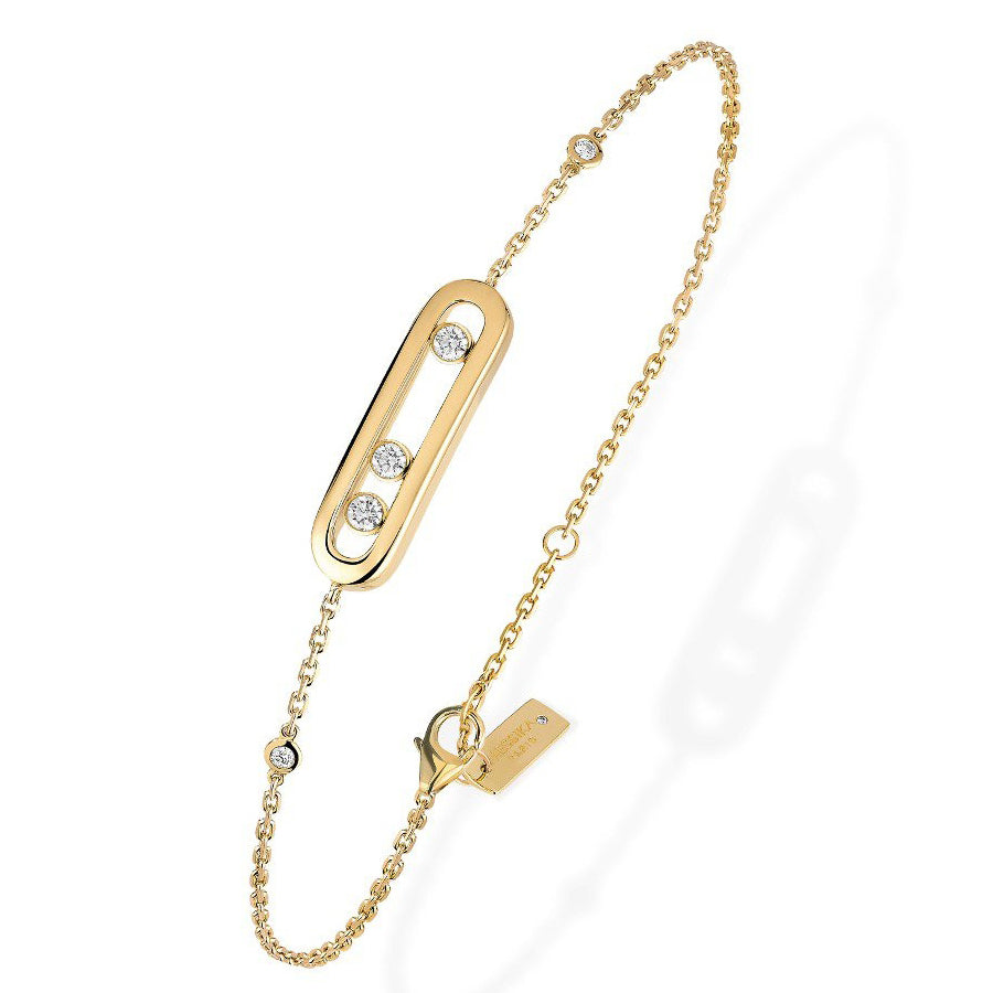 MSK-04324 three diamond activity bracelet